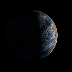 The artist's impression of Kepler-296 f artist's rendition