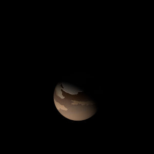 The artist's impression of Kepler-299 b artist's rendition