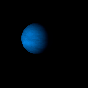 The artist's impression of Kepler-299 e artist's rendition