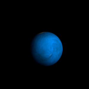 The artist's impression of Kepler-300 b artist's rendition