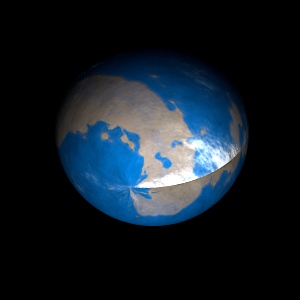 The artist's impression of Kepler-303 b artist's rendition