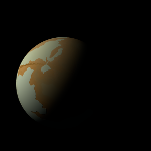 The artist's impression of Kepler-305 e artist's rendition