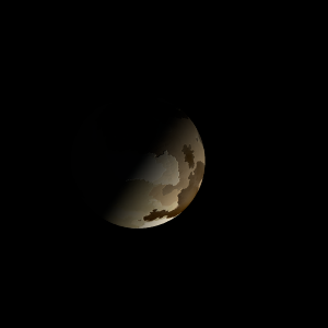 The artist's impression of Kepler-310 c artist's rendition