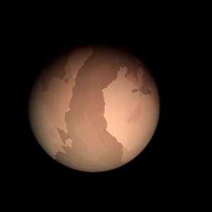 The artist's impression of Kepler-312 c artist's rendition