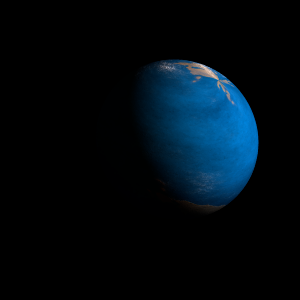 The artist's impression of Kepler-313 b artist's rendition