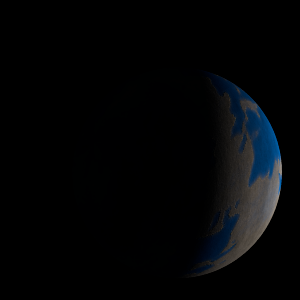 The artist's impression of Kepler-316 c artist's rendition