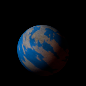 The artist's impression of Kepler-318 c artist's rendition