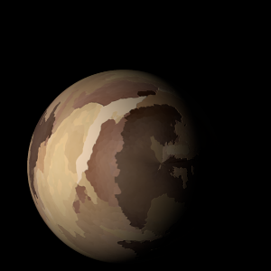 The artist's impression of Kepler-319 b artist's rendition