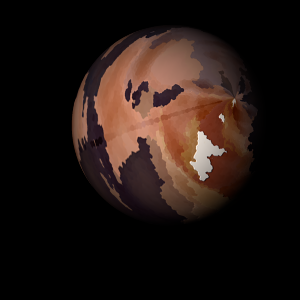The artist's impression of Kepler-31 b artist's rendition