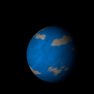 The artist's impression of Kepler-322 c artist's rendition