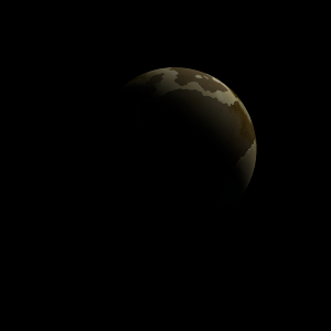The artist's impression of Kepler-327 b artist's rendition