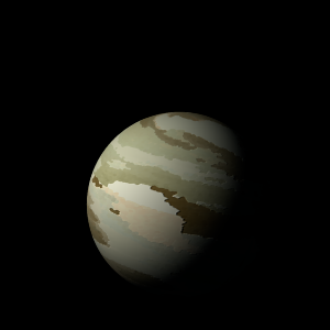 The artist's impression of Kepler-332 d artist's rendition