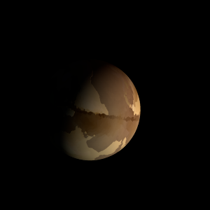 The artist's impression of Kepler-334 c artist's rendition