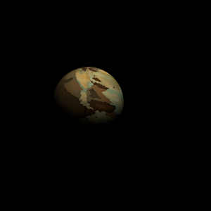 The artist's impression of Kepler-335 b artist's rendition