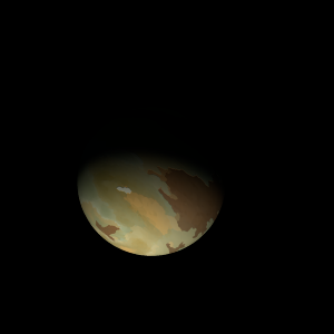 The artist's impression of Kepler-338 c artist's rendition