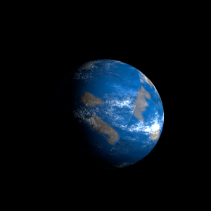 The artist's impression of Kepler-33 b artist's rendition