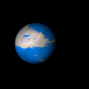 The artist's impression of Kepler-341 b artist's rendition