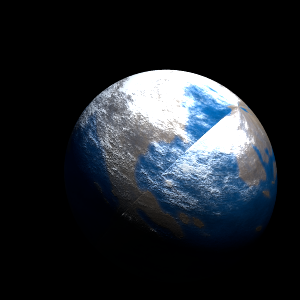 The artist's impression of Kepler-341 d artist's rendition