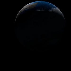 The artist's impression of Kepler-344 c artist's rendition