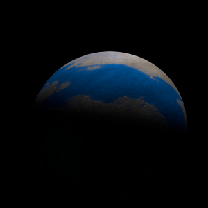 The artist's impression of Kepler-347 b artist's rendition