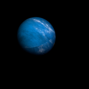 The artist's impression of Kepler-349 c artist's rendition
