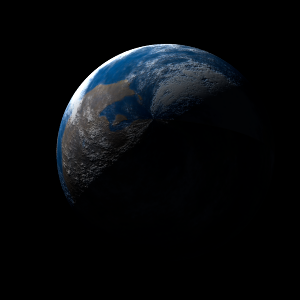 The artist's impression of Kepler-351 b artist's rendition