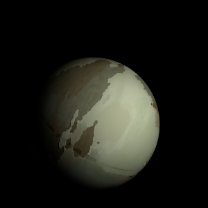 The artist's impression of Kepler-353 Ab artist's rendition