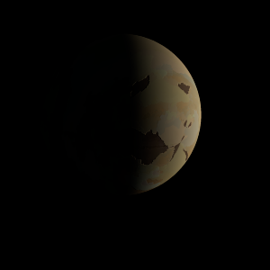 The artist's impression of Kepler-355 c artist's rendition