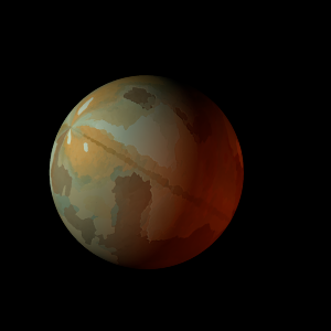 The artist's impression of Kepler-363 b artist's rendition