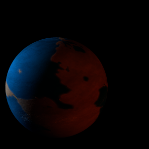 The artist's impression of Kepler-367 b artist's rendition