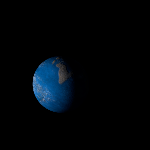 The artist's impression of Kepler-36 b artist's rendition