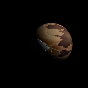 The artist's impression of Kepler-36 c artist's rendition