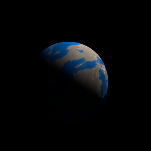 The artist's impression of Kepler-372 b artist's rendition