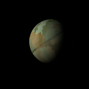 The artist's impression of Kepler-376 b artist's rendition