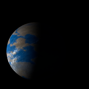 The artist's impression of Kepler-377 c artist's rendition