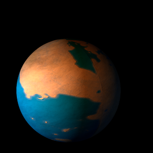 The artist's impression of Kepler-380 Ac artist's rendition