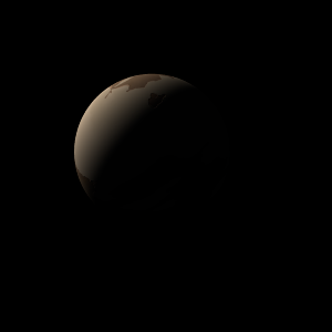 The artist's impression of Kepler-383 Ac artist's rendition