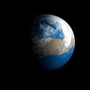 The artist's impression of Kepler-383 c artist's rendition