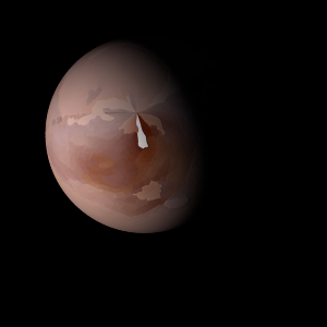 The artist's impression of Kepler-387 b artist's rendition