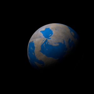 The artist's impression of Kepler-400 b artist's rendition