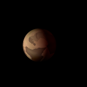 The artist's impression of Kepler-401 b artist's rendition
