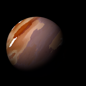 The artist's impression of Kepler-402 e artist's rendition