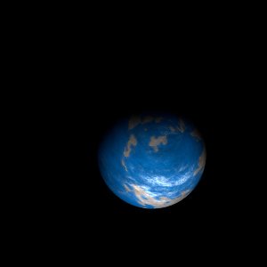 The artist's impression of Kepler-403 d artist's rendition