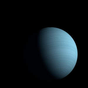 The artist's impression of Kepler-40 b artist's rendition