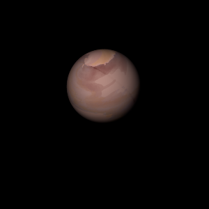 The artist's impression of Kepler-410 Ab artist's rendition