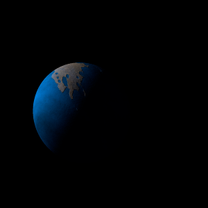 The artist's impression of Kepler-414 b artist's rendition