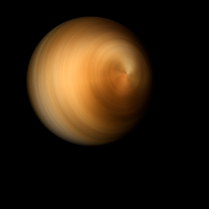The artist's impression of Kepler-416 b artist's rendition
