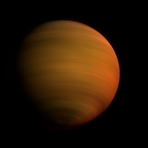 The artist's impression of Kepler-417 b artist's rendition