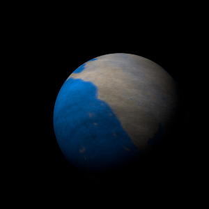 The artist's impression of Kepler-437 b artist's rendition