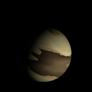 The artist's impression of Kepler-444 e artist's rendition